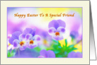 Friend’s Easter Card with Pansies card
