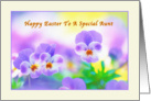 Aunt’s Easter Card with Pansies card