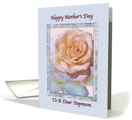 Stepmom's Mother's Day Card with Peace Rose card (573177)