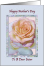 Sister’s Mother’s Day Card with Peace Rose card