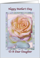 Daughter’s Mother’s Day Card with Peace Rose card