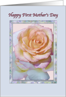 First Mother’s Day Card with Peace Rose card