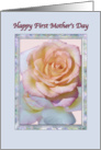 First Mother’s Day Card with Peace Rose card