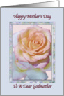 Godmother’s Mother’s Day Card With Peace Rose card