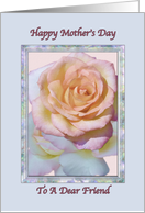 Friend’s Mother’s Day Card With Peace Rose card