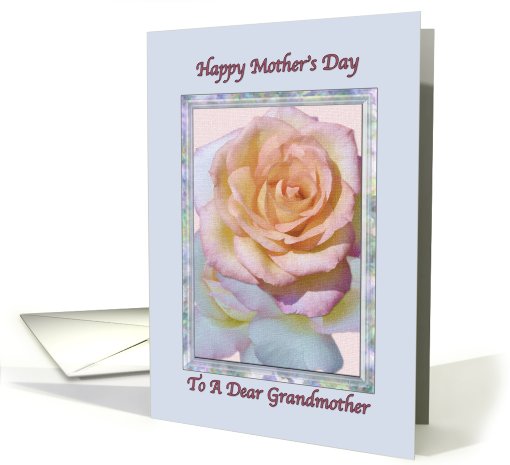 Grandmother's  Mother's Day Card With Peace Rose card (573235)