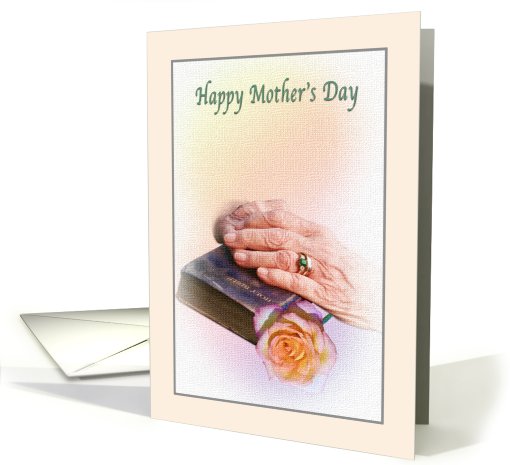 Mother's Day Card with Bible and Rose card (574099)