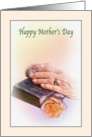 Mother’s Day Card with Bible and Rose card