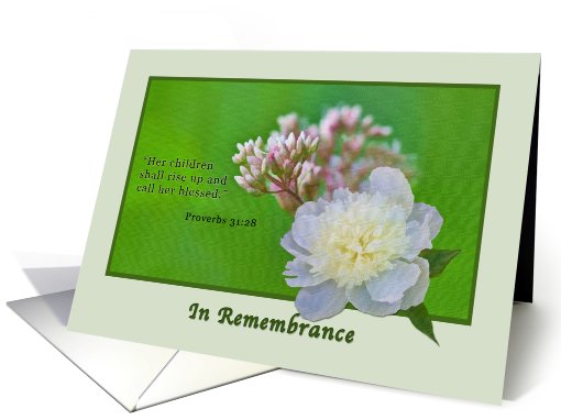 In Memory Mother's Day card (582515)