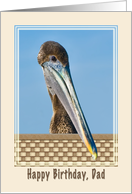 Dad’s Birthday Card with Brown Pelican card