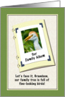 Grandson’s Birthday, Humor, Cattle Egret Bird card