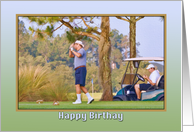 Birthday Card for a Golfer card