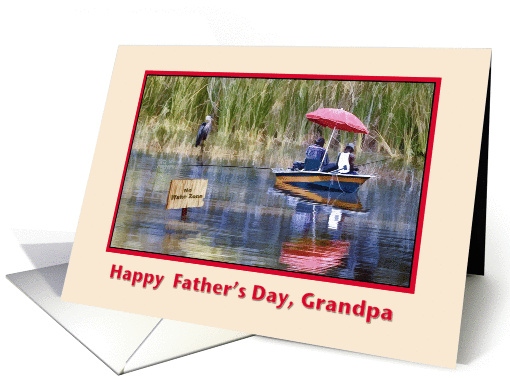 Grandpa's Father's Day Card for a Fisherman card (595496)