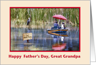 Great Grandpa’s Father’s Day Card for a Fisherman card