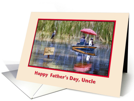 Uncle's Father's Day Card for a Fisherman card (595500)