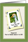 50th Birthday, Humor, Cattle Egret Bird card