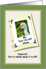 65th Birthday, Humor, Cattle Egret Bird card