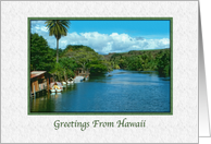 Greetings From Hawaii card