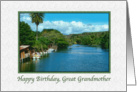 Great Grandmother’s Birthday, Peaceful Hawaiian River card