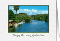 Godmother’s Birthday, Peaceful Hawaiian River card