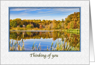 Thinking of You, Reflections in Lake card