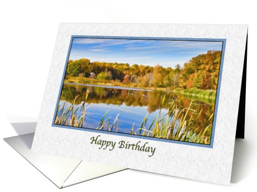 Birthday, Reflections in Lake card (619199)