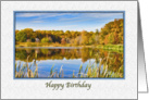 Birthday, Reflections in Lake card
