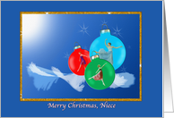 Christmas, Niece, Ballerina, Ornaments card