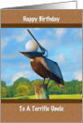 Birthday, Uncle, Pelican, Golf Ball card