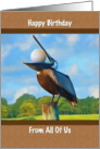 Birthday, From All of Us, Pelican, Golf Ball card