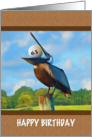 Birthday, 65th, Pelican, Golf Ball card