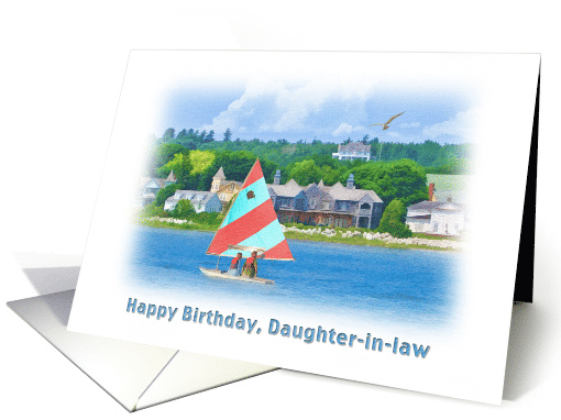 Birthday, Daughter-in-law, Sailboat on a Lake, Landscape... (737678)