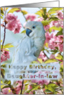 Birthday, Daughter-in-law, White Parrot card