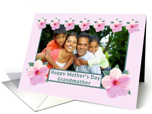 Mother's Day, Grandmother, Photo Card, Hibiscus card (913904)