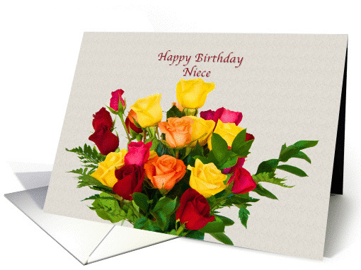 Birthday, Niece, Bouquet of Roses card (914664)
