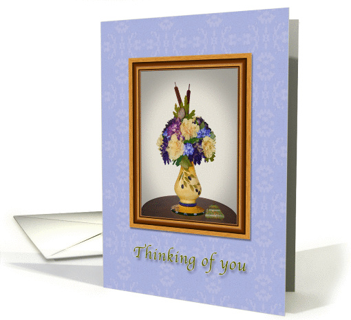 Thinking of You, Vase of Flowers, Still Life card (922204)