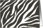 Zebra card