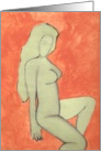 female nude figure card