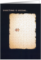 Something is Missing card