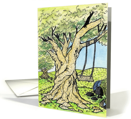 Tree & Swing card (122391)