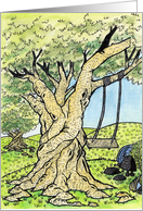 Tree & Swing card