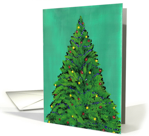 Beads and Ornaments cover this Beautiful Evergreen... (106422)