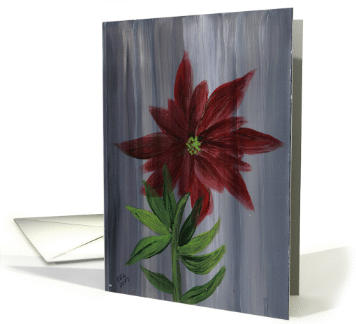 A Christmas Poinsettia for you! Red with Yellow and Green... (106454)