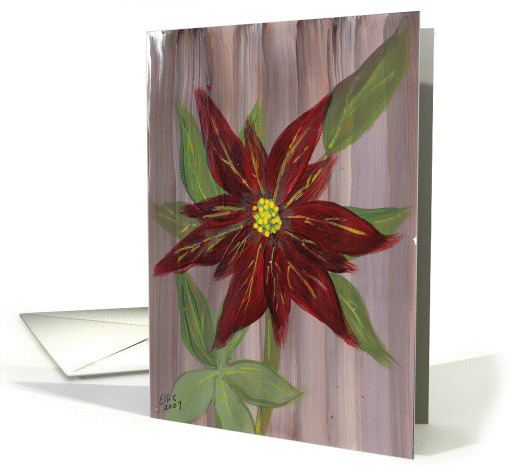 A Christmas Poinsettia for you! Red with Yellow and Green... (106460)