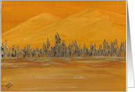 Open Range, Mountains with Trees at Base, and Rangeland by Ellie card