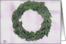 A Lovely Christmas Wreath Brings Holiday Greetings! by Ellie card