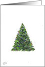 A Simple and Lovely Christmas Tree on a plain, white Background! by Ellie card
