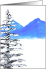 Snow Has Arrived in the Foothills!!! Just a Lone Pine, Covered in Snow! by Ellie card