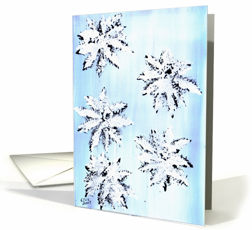 Just a Little Christmas Cheer, Snowflakes, for You!  !by Ellie card