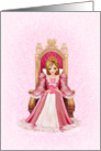 Princess Valentine Young Girl card